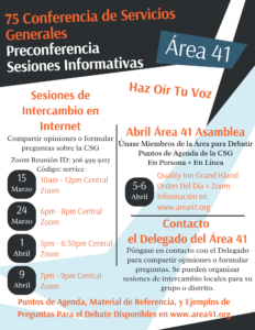 Spanish event flier image